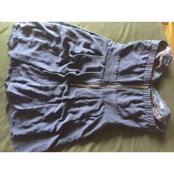 TFNC London ASOS Navy Strapless Dress - size small - Picture 5 of 5